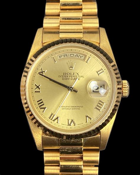 rolex oyster perpetual day date occasion